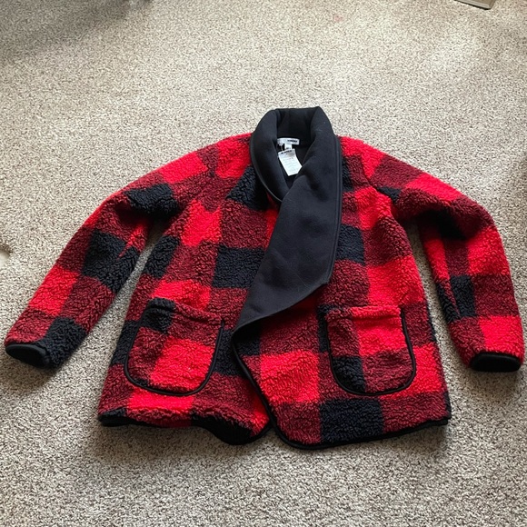 Somona plaid sweater cardigan - Picture 1 of 5